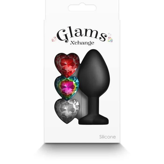 Anal Nsnovelties Glams Xchange Heart Medium Black Anal Nsnovelties Glams Xchange Heart Medium Black