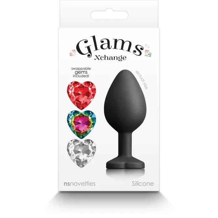 Anal Nsnovelties Glams Xchange Heart Medium Black Anal Nsnovelties Glams Xchange Heart Medium Black
