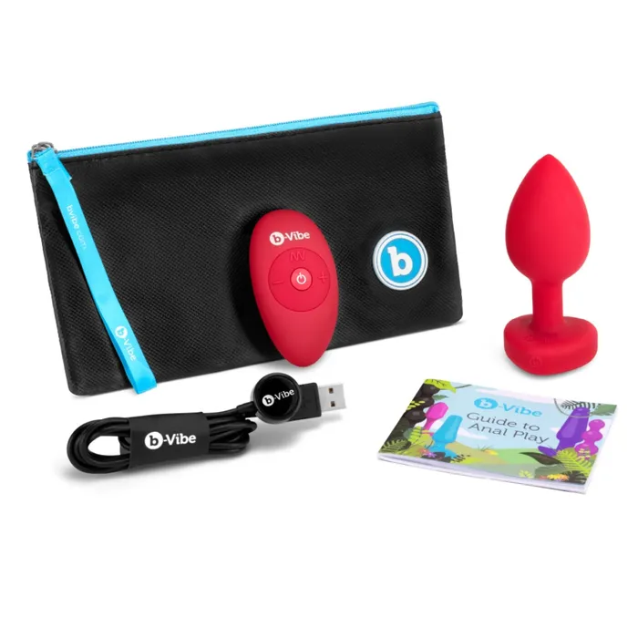 bVibe Anal bVibe Vibrating Heart Remotecontrolled Rechargeable Butt Plug MediumLarge
