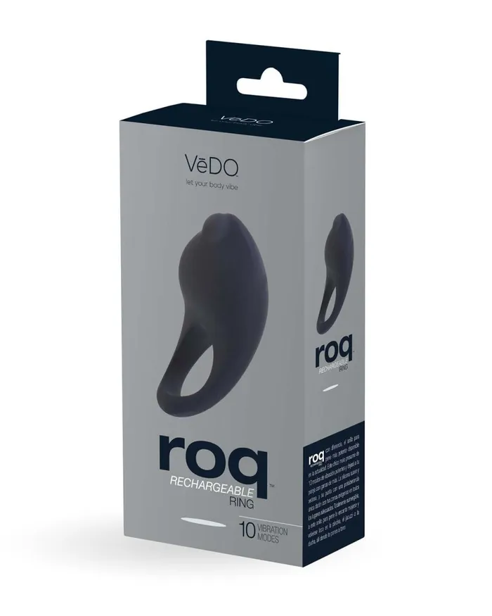 Anal VeDO Roq Rechargeable Ring Just Black