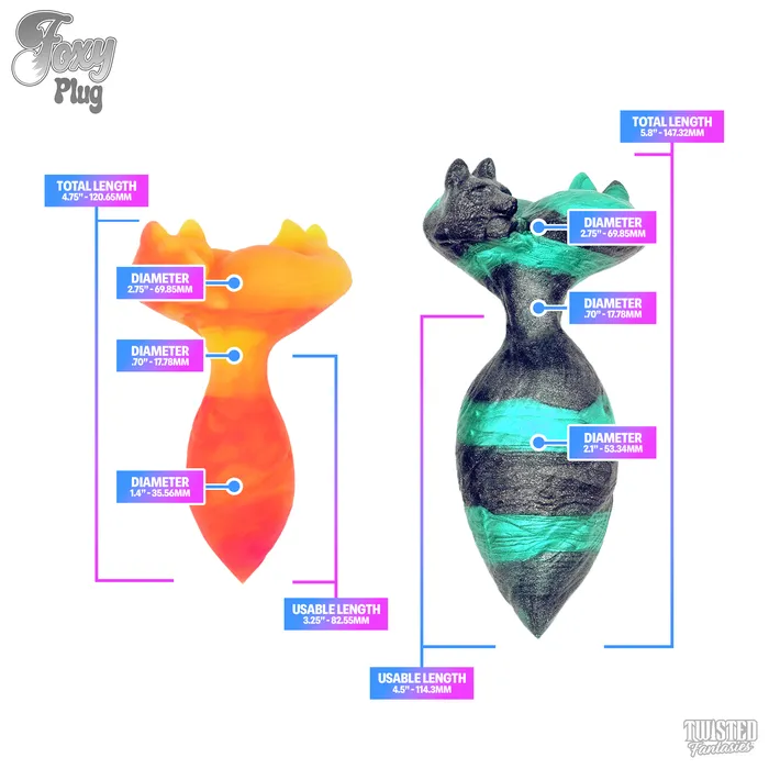 FLOP Foxy the Fox Butt Plug Firm Twisted Fantasies Anal