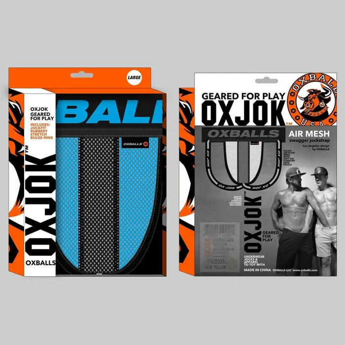 OXJok Anal Airmesh Upthrust SliderStrap Jock Sky Blue Large OXJok Anal Airmesh Upthrust SliderStrap Jock Sky Blue Large