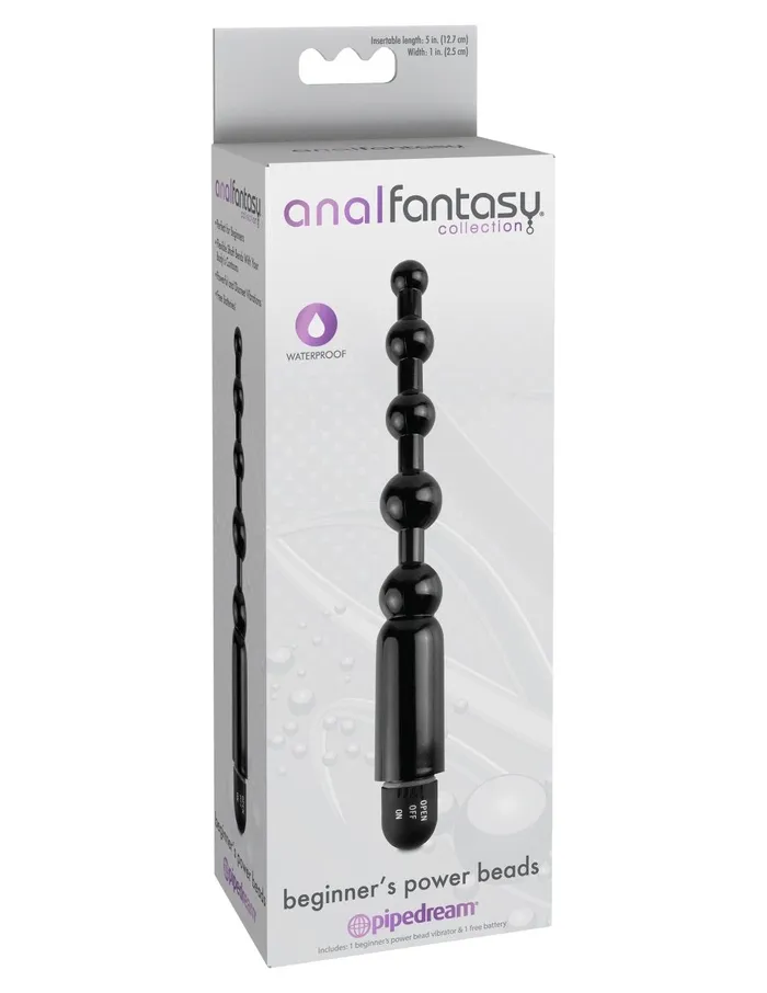 Pipedream Anal Anal Fantasy Collection Beginners Power Beads Black