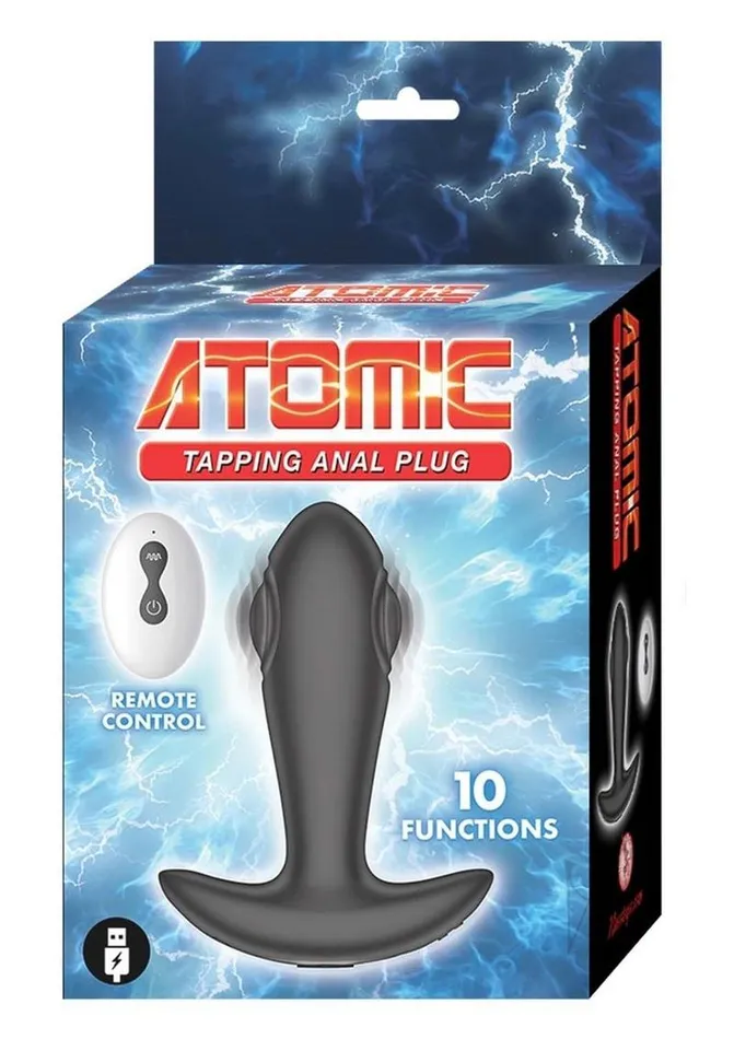 Anal Atomic Tapping Anal Plug Black Atomic