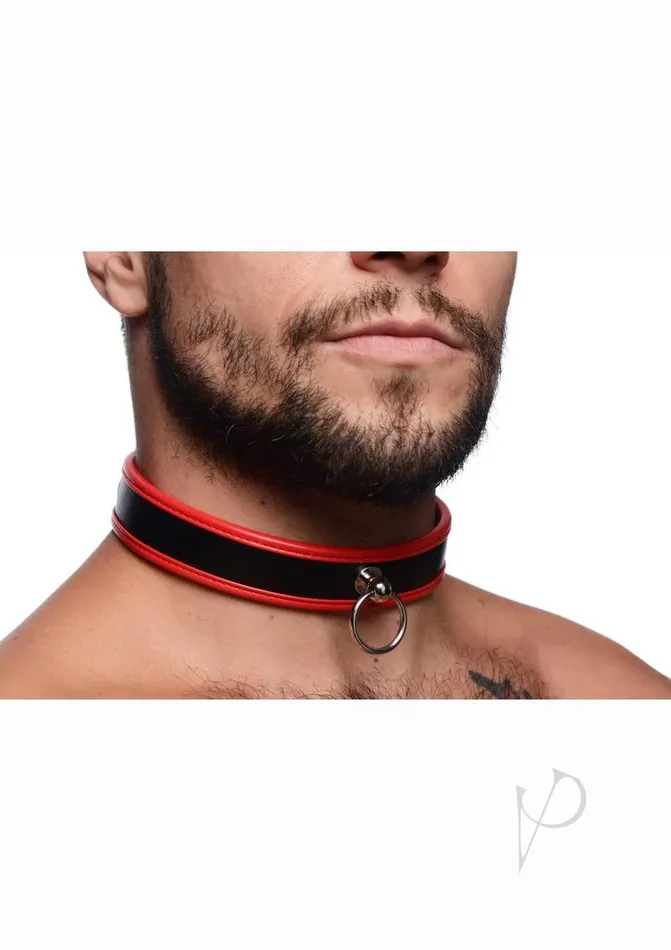 Anal Master Series Ms Black and Red Collar Wo Ring