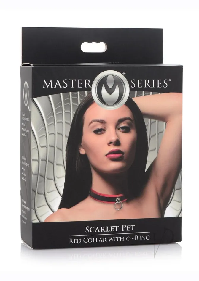 Anal Master Series Ms Black and Red Collar Wo Ring
