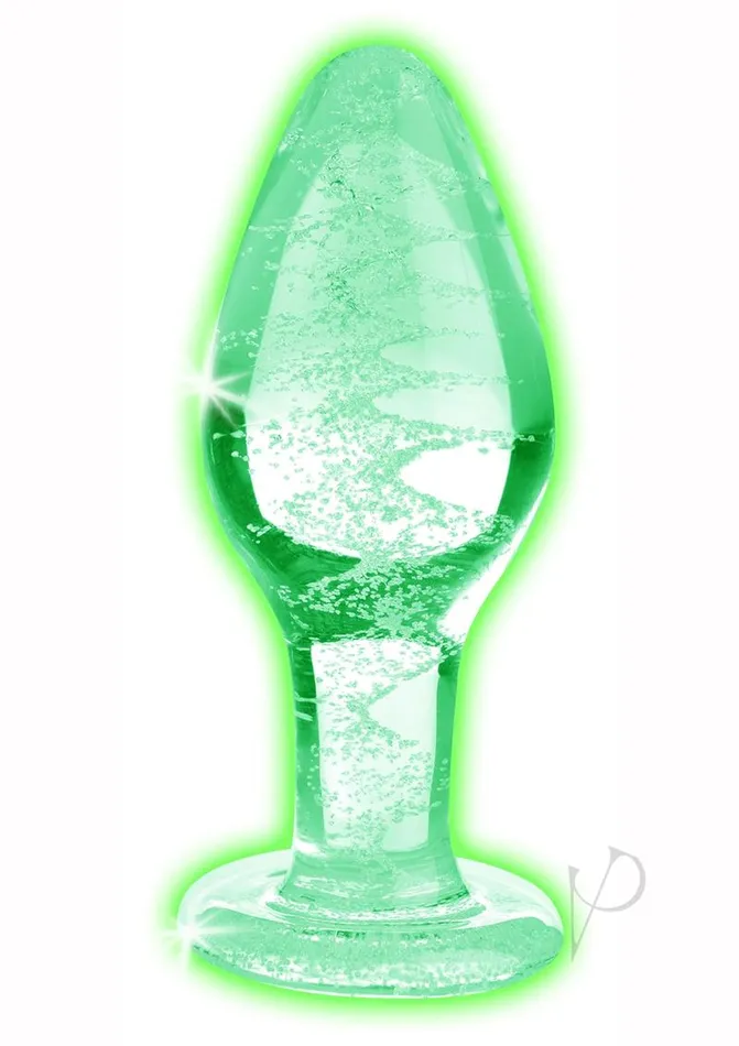 Booty Sparks Glow Glass Plug Lg Booty Sparks Anal