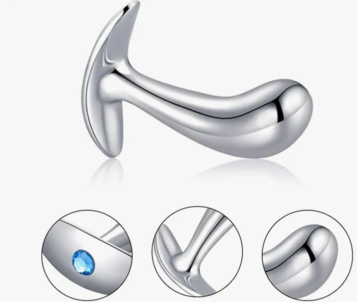 Curved Metal Butt Plug Set CupidSecrets Anal