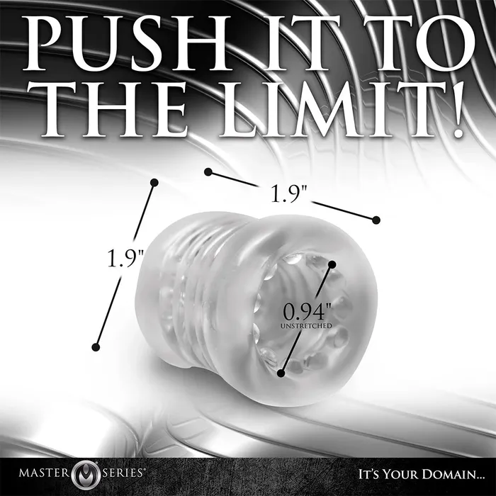 Male Sex Toys XR Brands Master Series Ball Stack Beaded Ball Stretcher