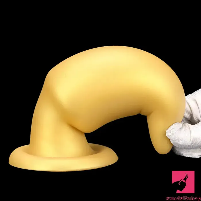 885in Premium Gold Soft Liquid Silicone Big Butt Plug Dildo Adult Toy Weadultshop Anal