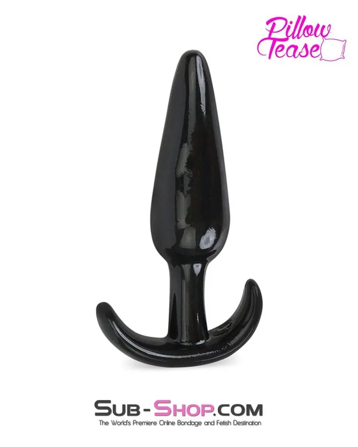Anal Eiffel 0350E Medium Black Slim Jelly Anal Plug