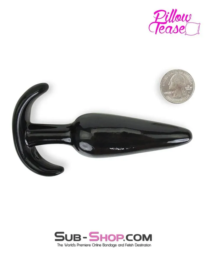 Anal Eiffel 0350E Medium Black Slim Jelly Anal Plug