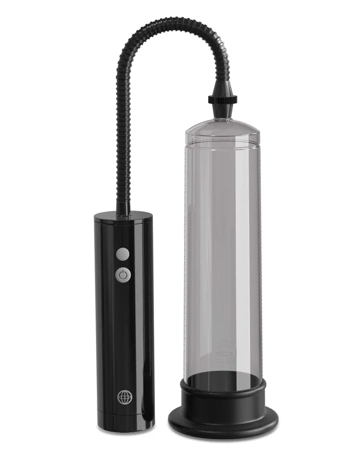 Anal Pipedream Pump Worx Beginners Rechargeable Auto Vac Kit Smoke Black