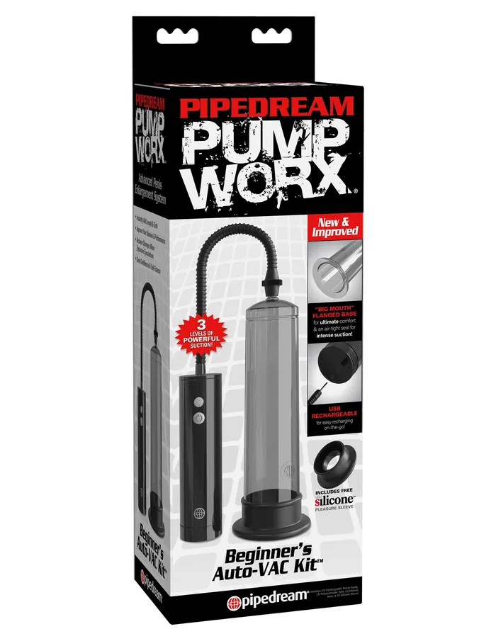 Anal Pipedream Pump Worx Beginners Rechargeable Auto Vac Kit Smoke Black Anal Pipedream Pump Worx Beginners Rechargeable Auto Vac Kit Smoke Black