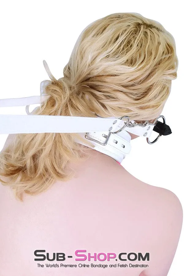 Anal Raysent 0252RS Reign Supreme White Pony Play Bit Gag and Reins Training Set