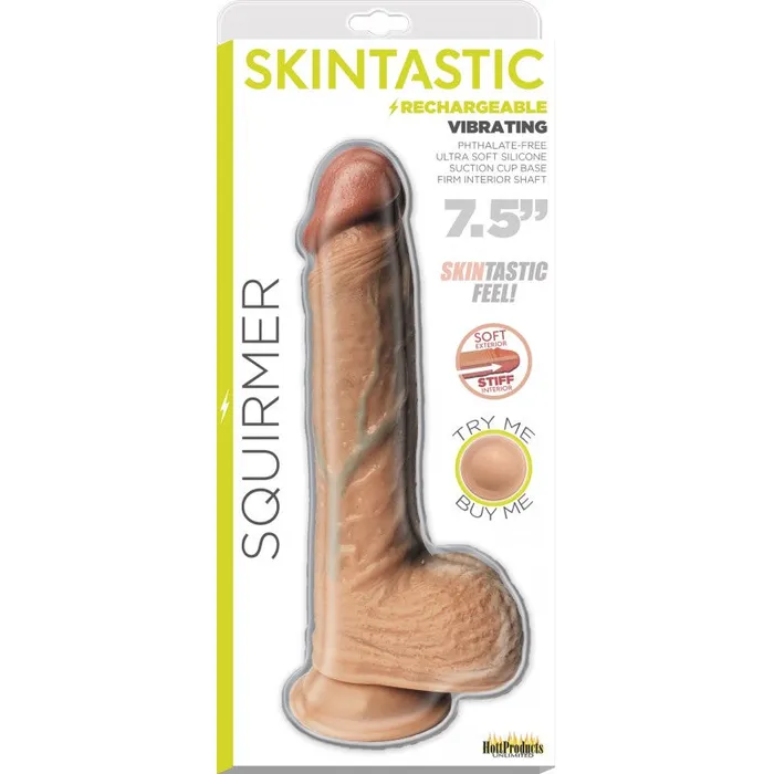 Hott Products Anal Skintastic 75 Inch Suction Cup Dildo with MultiSpeed Motor